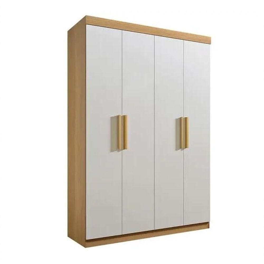 Guarda Roupa Colibri 4 Portas 3 Gavetas Cinamomo-off - D Doro