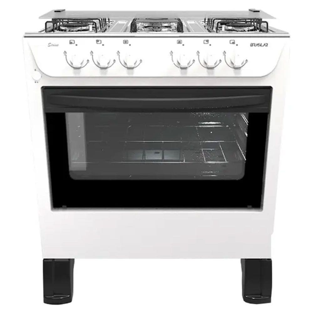 Fogão Braslar New Sirius Plus 5 Bocas Automático Mesa Inox