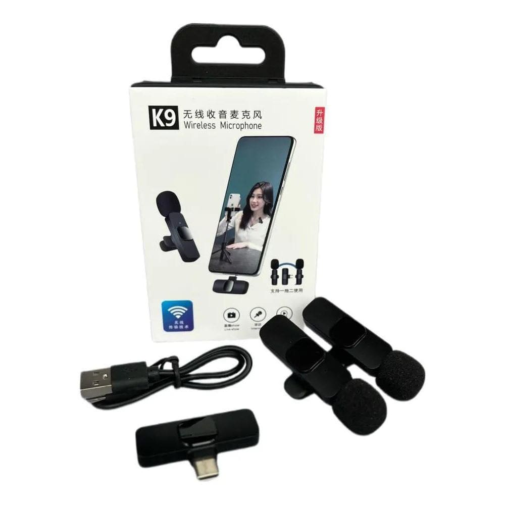 3X Microfone Sem Fio Duplo Lapela Profissional Android Tipo