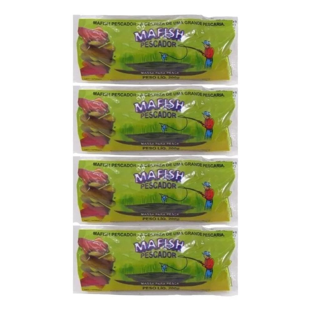 3X Kit 4 Mafish Mix Sabores - Coco Tradicional Vermelha Sang