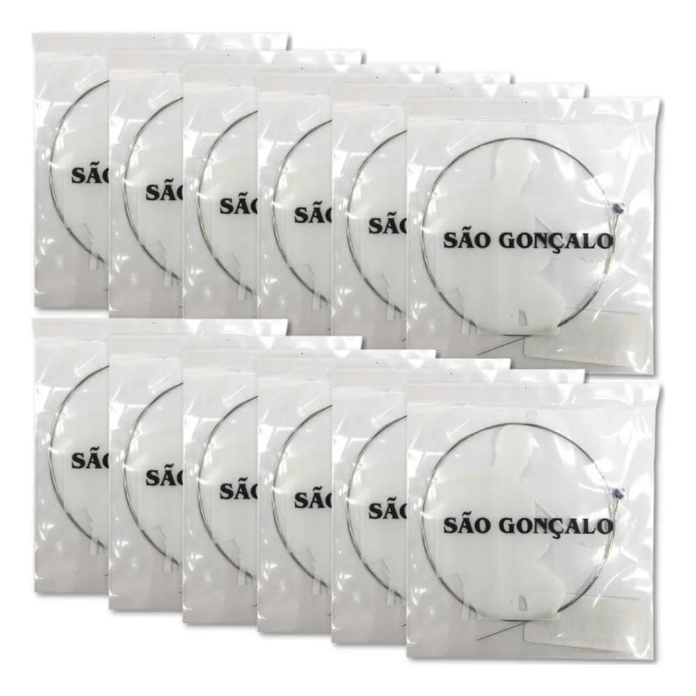 3X Corda Avulsa São Gonçalo Violão Aço 1 Mi 011 Iz119 - 12