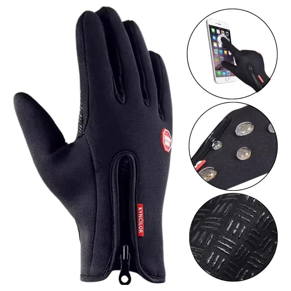 3X Luva Para Moto Bike Térmica Touch Screen Impermeável
