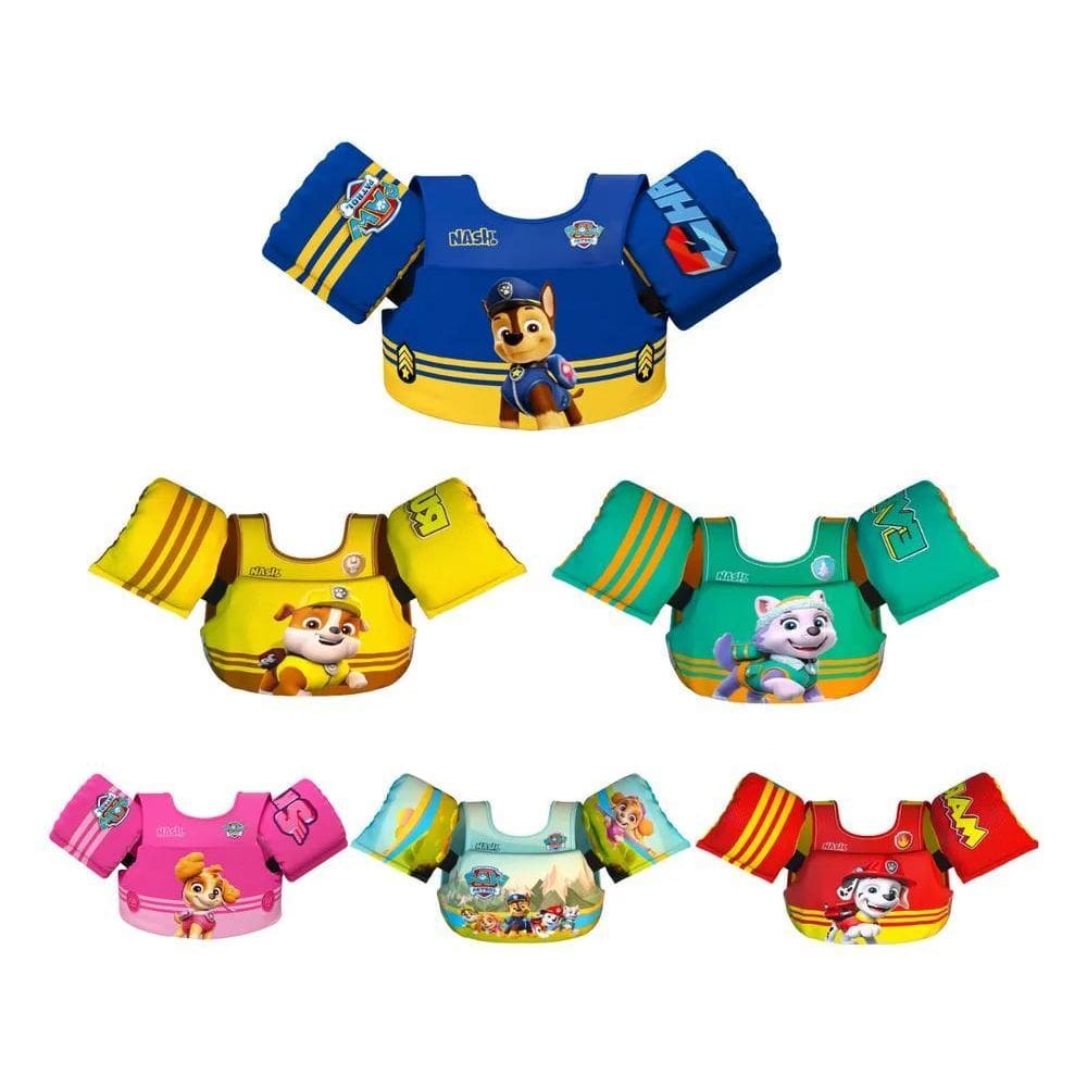 3X Boia Infantil Colete Salva Vidas Patrulha Canina Nash