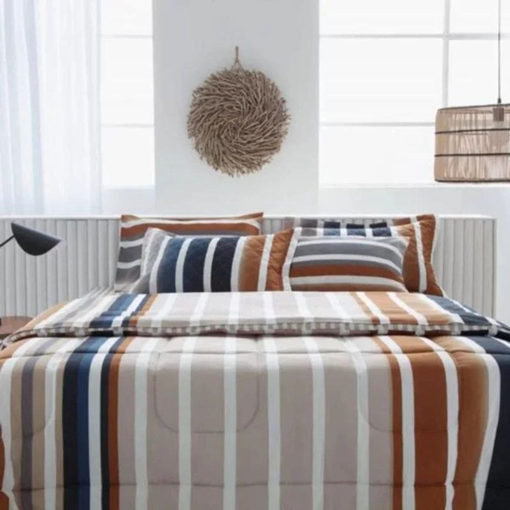 Jogo de Cama King 100% Algodão Linha Basic Andreza - Luigi