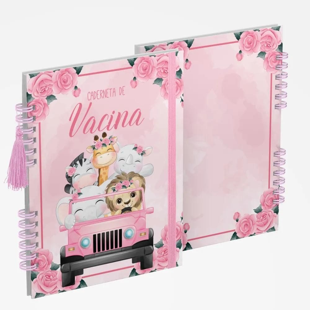 3X Caderneta De Saúde Vacinação Vacina Menina Vários Modelos