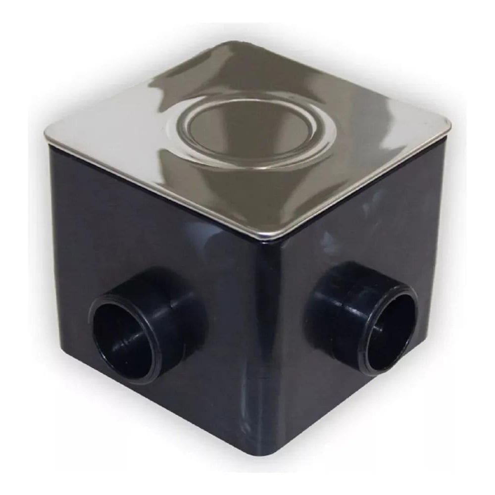 3X Caixa De Passagem Quadrada Con Regulagem Tampa Inox Brust