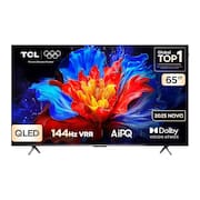 Smart TV TCL 4K QLED 65" Polegadas com Google Assistente, Dolby Atmos e Design Sem Bordas - 65P8K