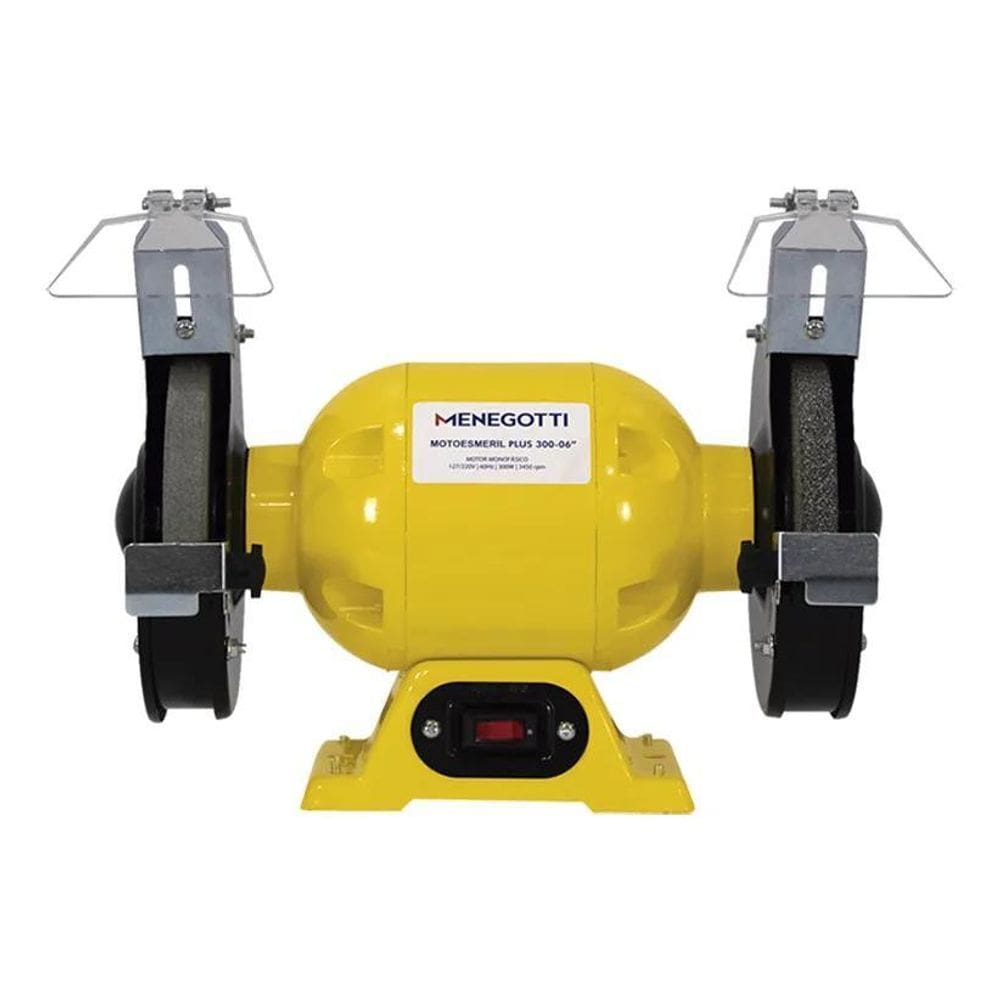 3X Motoesmeril 6 300W Bivolt 1/2Cv 300 Plus Menegotti