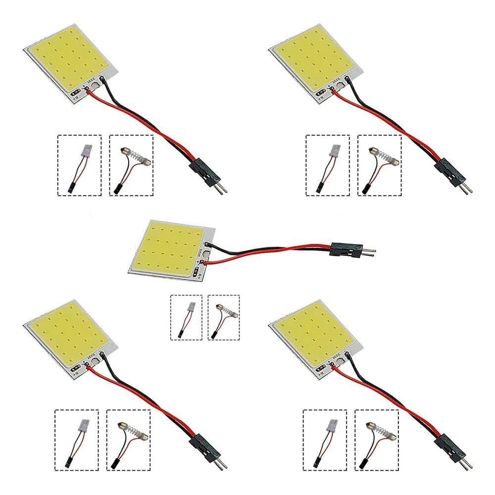 3X Kit 5X Placa Super Led Cob Carro 12V 10W T10 Torpedo Atac