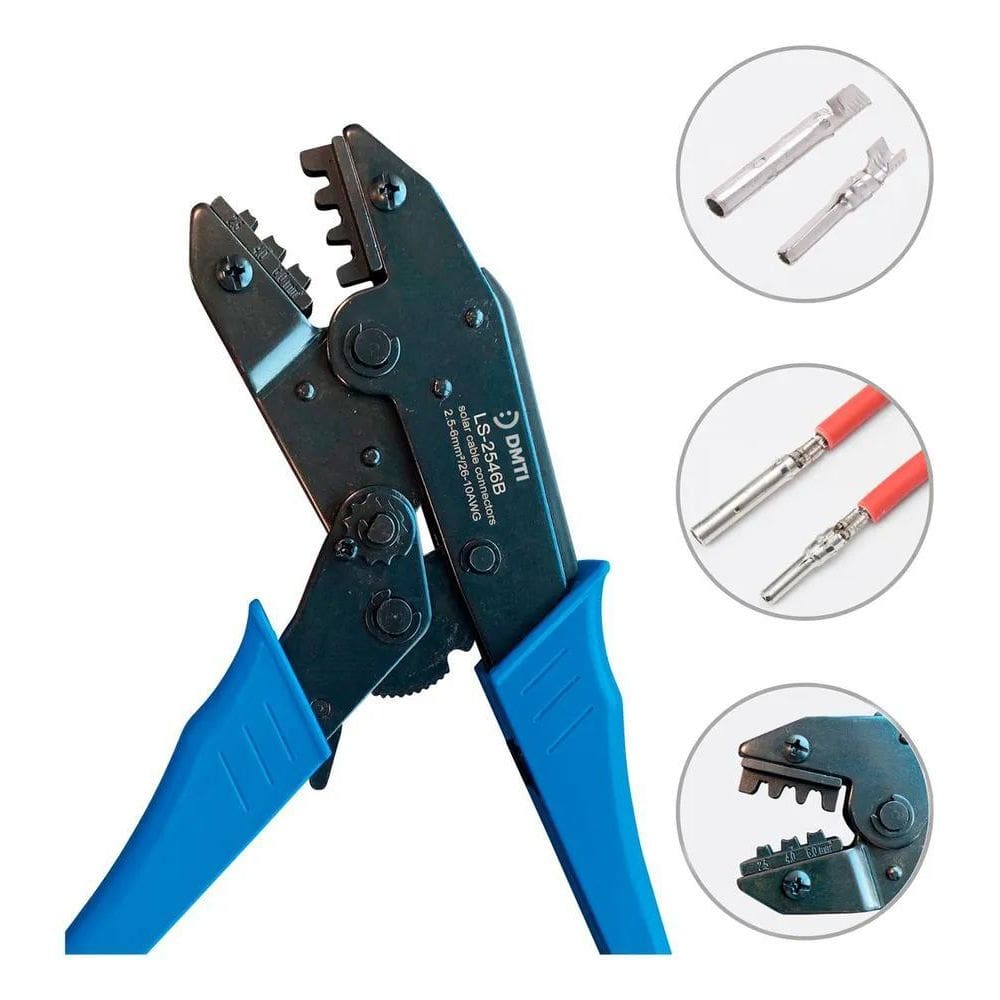 3X Dmti Alicate Crimpar Terminal Mc4 Painel Solar 2,5 A 6Mm