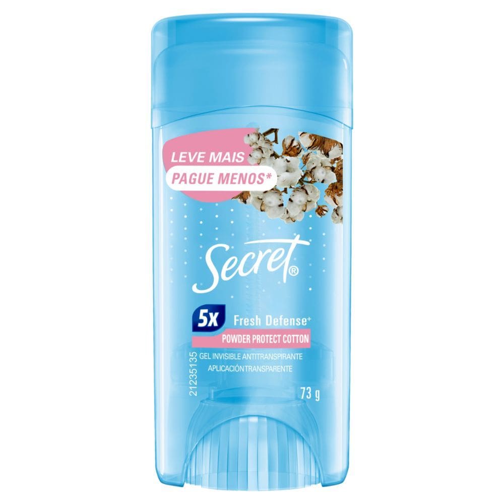 Desodorante Secret Fresh Defense Power Protect Cotton 73g