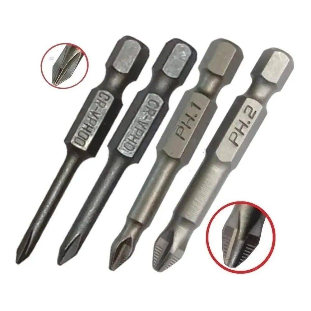 3X 4 Pontas Bits Philips Especiais Precisão Ph00 Ph0 Ph1 Ph2