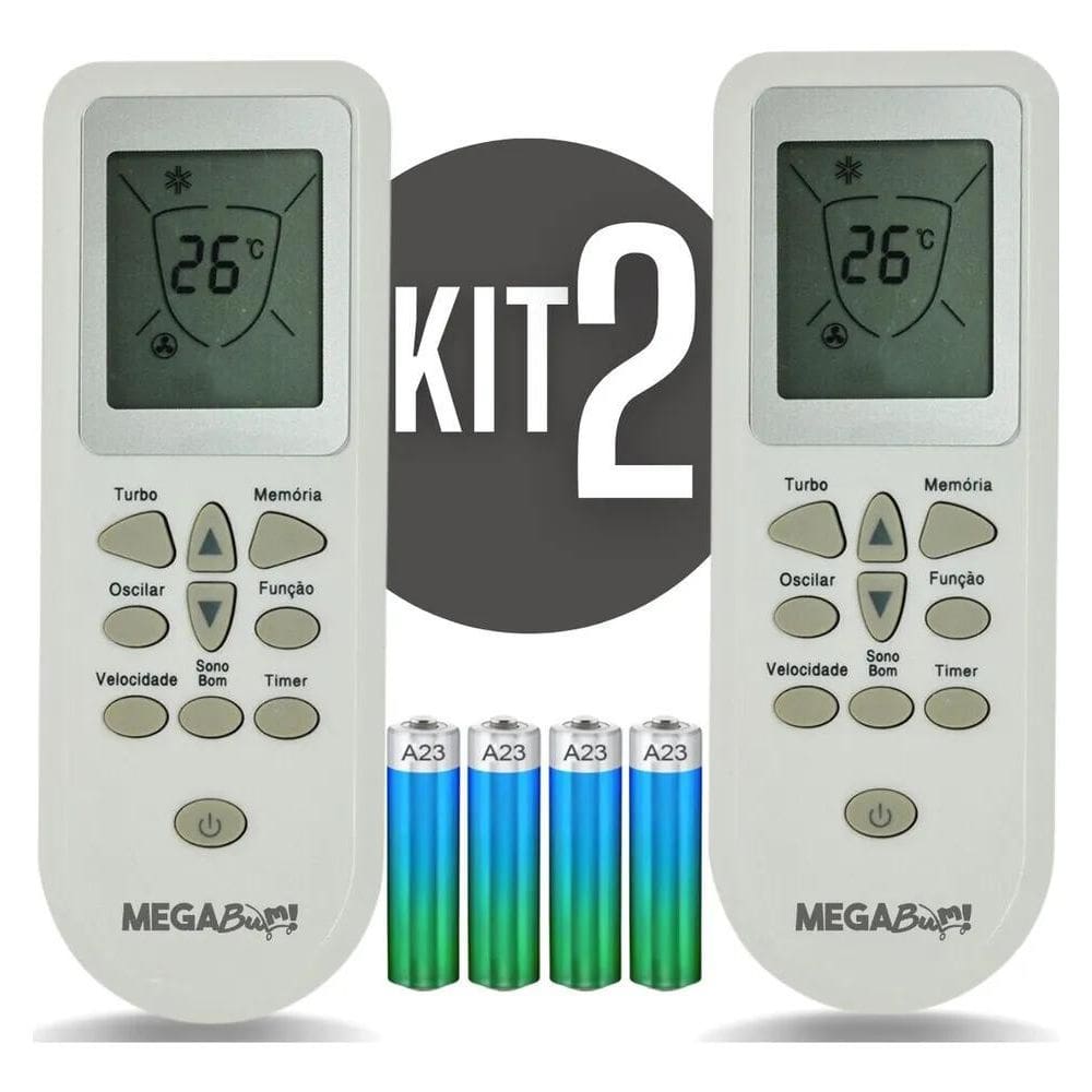 3X Kit 2 Controle Remoto Para Ar Condicionado Consul Split B