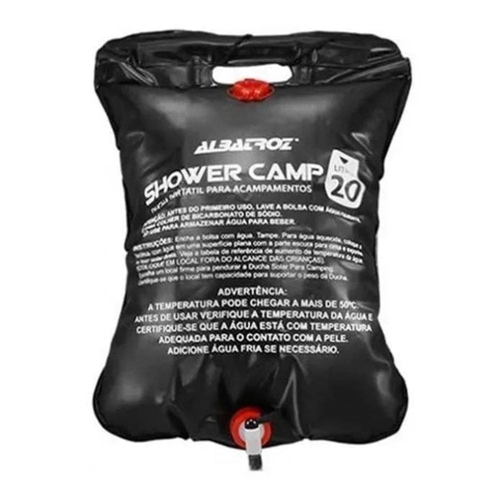 3X Bolsa Chuveiro Portátil Shower Camp 20 Litros - Albatroz