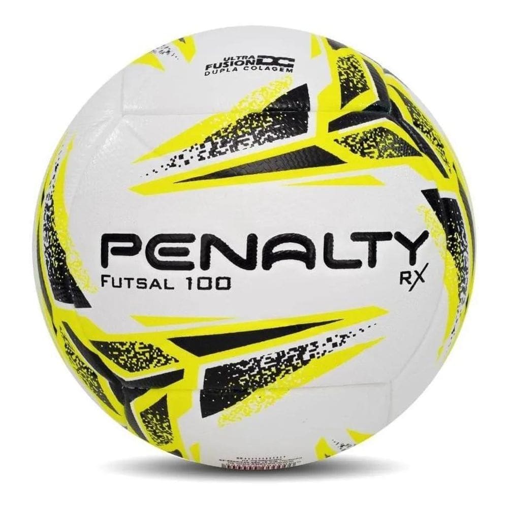 3X Bola De Futsal Penalty Rx 100 Xxiii Amarela Branca E Pret