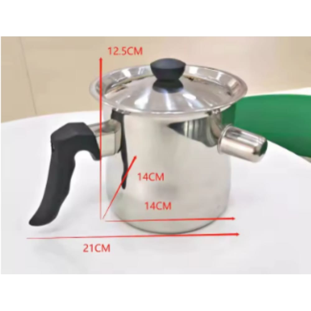 Leiteira com apito em aço inox 1 Litro