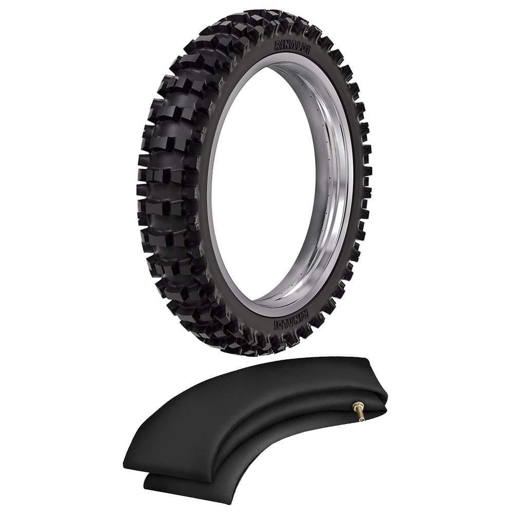 Kit Pneu Honda Crf 230 Cross Trilha 110/100-18 64m Sr39 Rinaldi + Camara