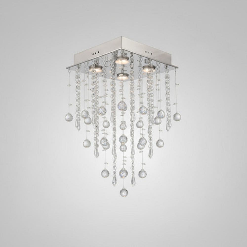 Lustre Para Sala, Quarto, Cozinha, Cristal K9 Base 30x30