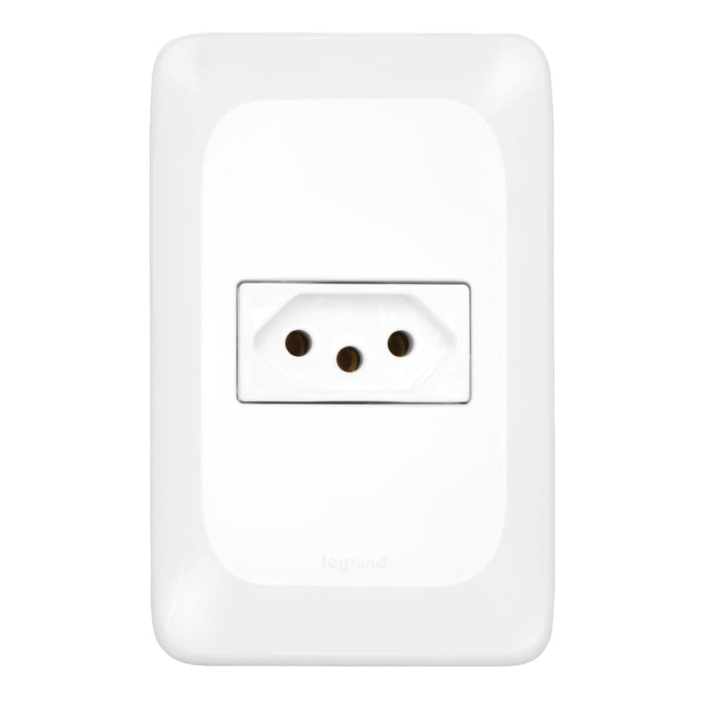 Tomada 2P+T 10 Ampères 4x2 - LGX030 - PIAL