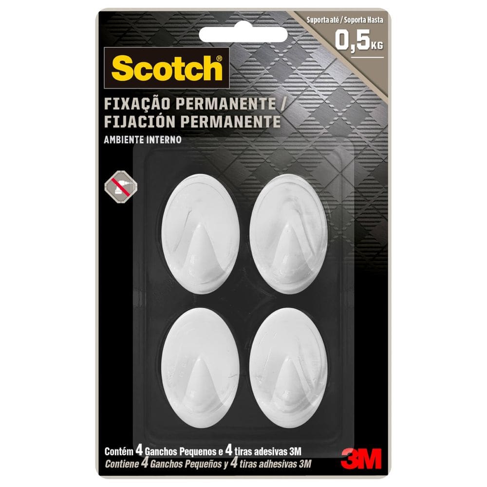 Gancho Scotch Pequeno - HB004684310 - 3M