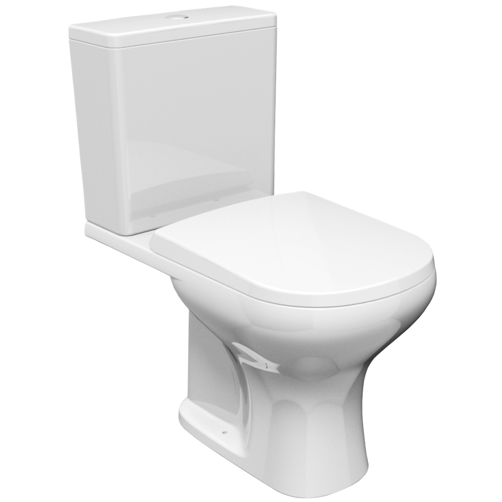 Kit Bacia com Caixa Acoplada + Assento Luna Branco - 7720001 - LORENZETTI