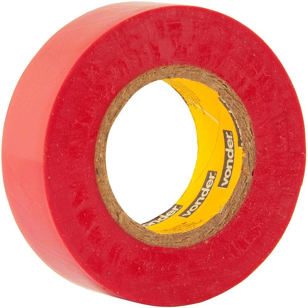 Fita IsolanteVermelha 19mm x 10 Mts - 11.37.191.091 - VONDER