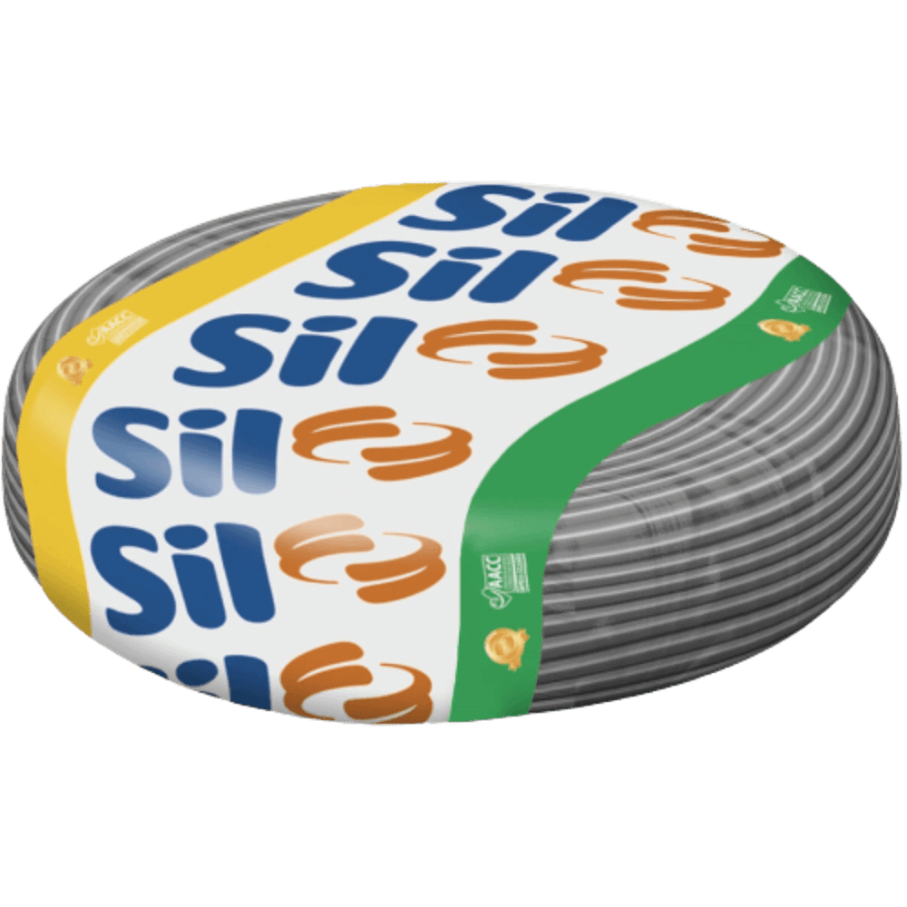 Cabo Flexsil de Cobre 2,50mm 750 Volts Cinza com 100 Metros - 00003.018.008.1.06 - SIL