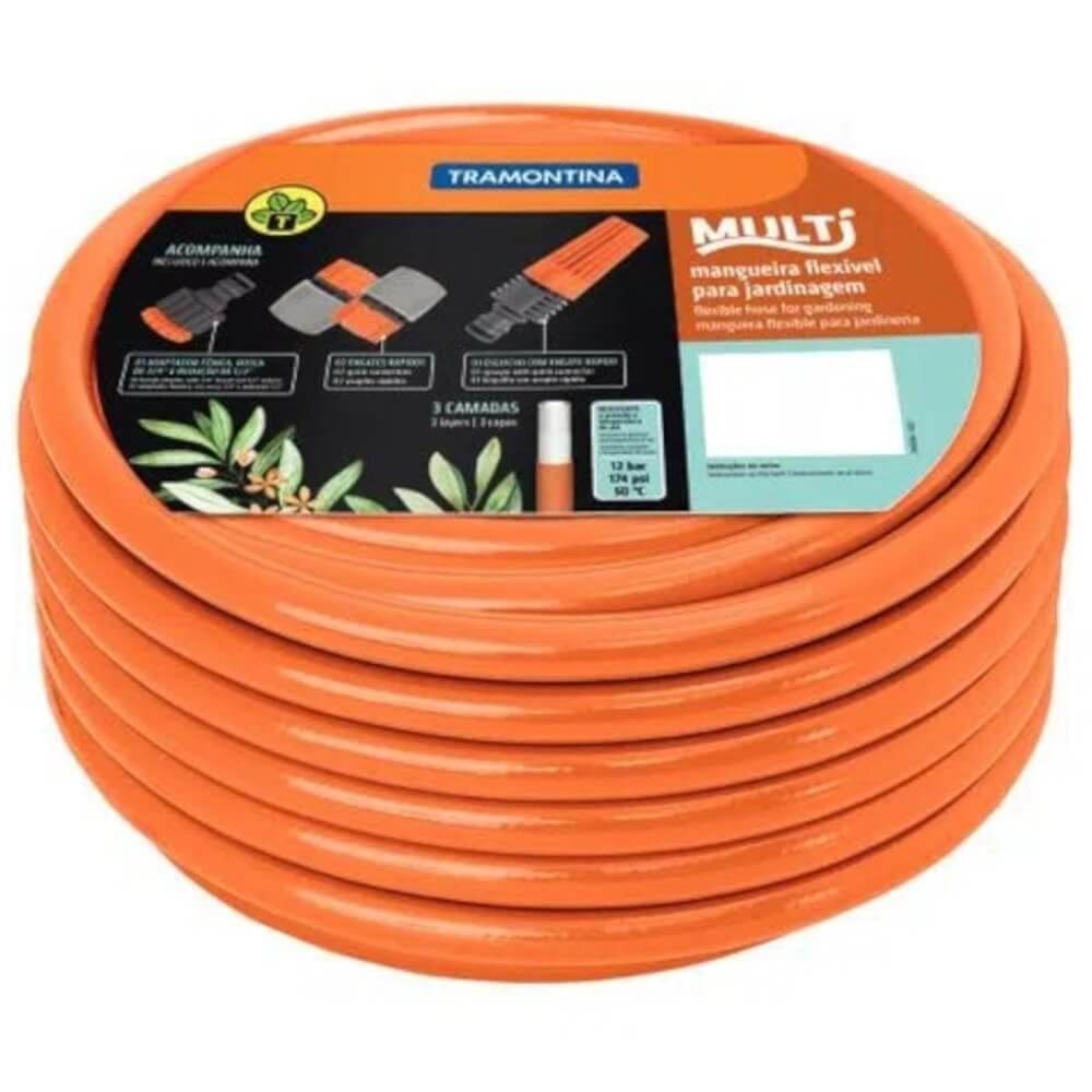 Mangueira Jardim Multi com Engates Rápidos e Esguicho 25 Metros - 79212251 - TRAMONTINA