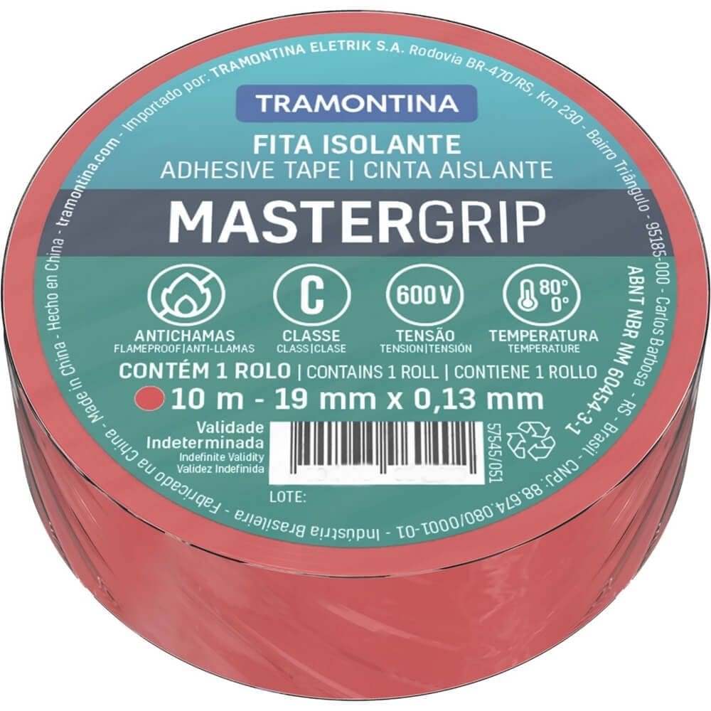 Fita Isolante Vermelha 13mm x 10 Metros - 57545051 - TRAMONTINA