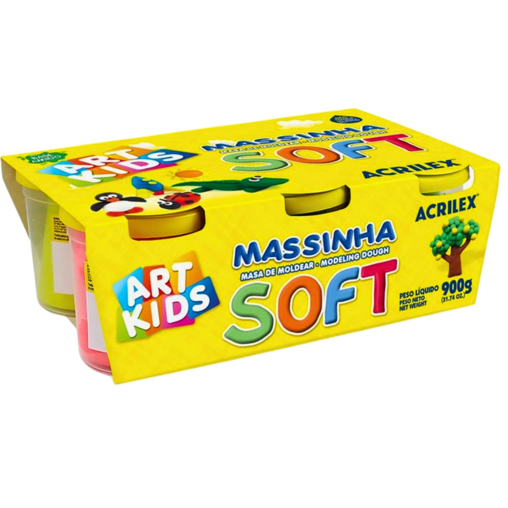 Massinha para Modelar Soft 150 g (6 Cores) Acrilex