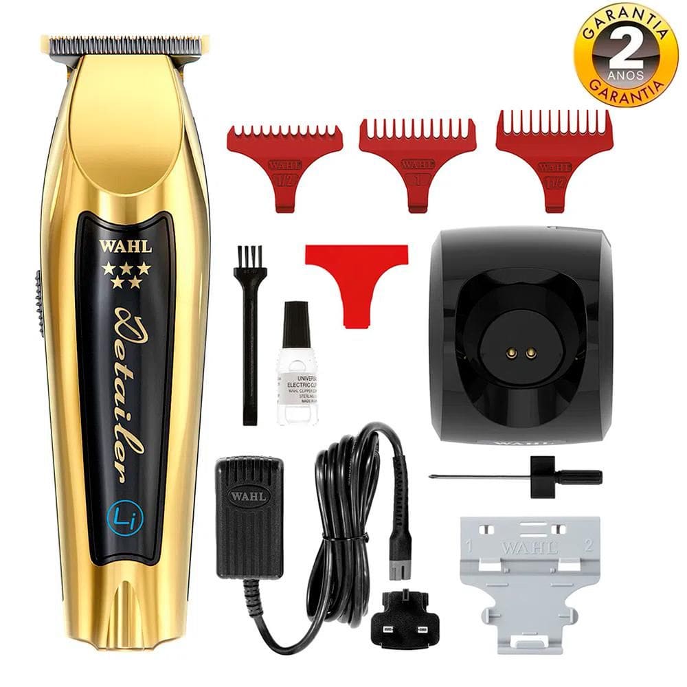 Máquina de Acabamento Profissional Wahl Detailer Cordless Li Gold Bivolt