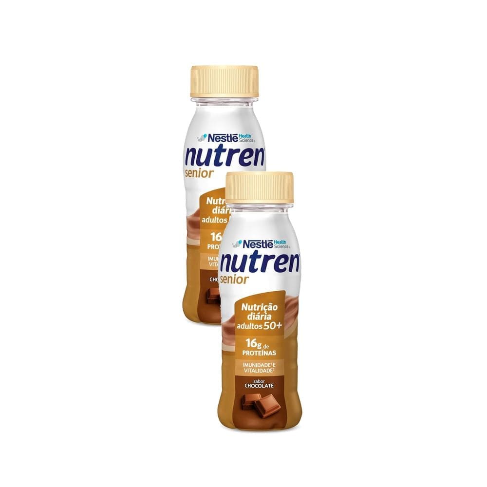 Kit 2 Nutren Senior Complemento Alimentar Chocolate 200ml