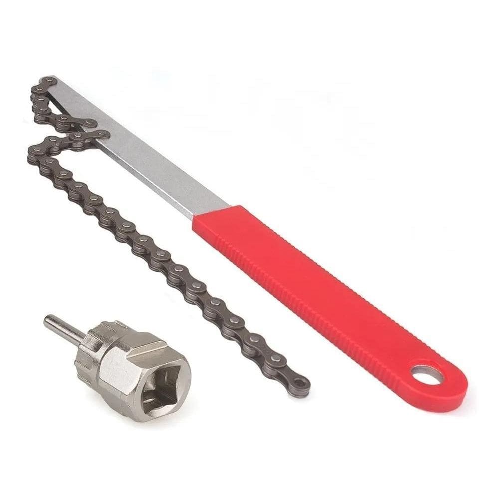 3X Kit Chave Extrator De Cassete Para Bike Com Guia K7 Catra