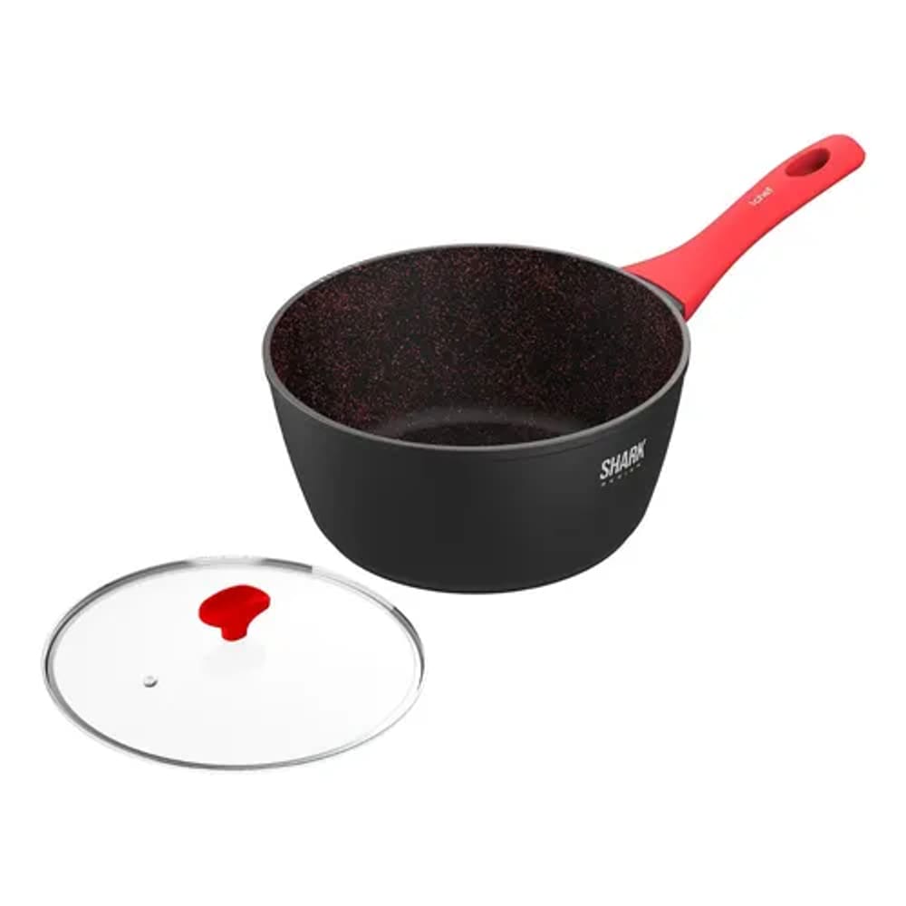 Panela Polishop Ichef Home Sauce Shark Vermelha  20cm +Tampa