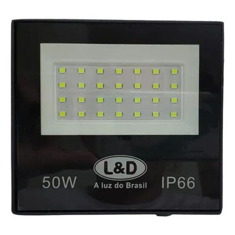 Reflector L&D Led De Luz Verde De 50W Negro