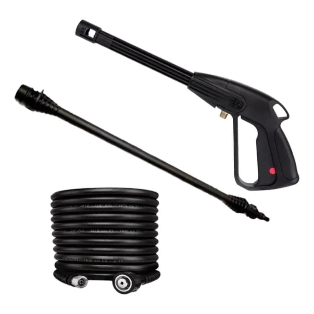 Kit Pistola Gatilho + Mangueira + Tubeira Karcher Completo