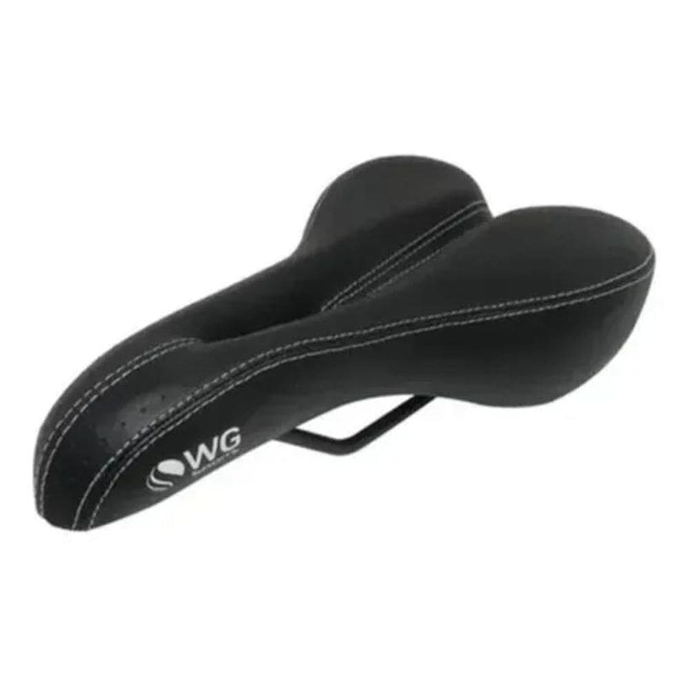 Selim De Bicicleta Mtb Vazado Wg Sports Preto