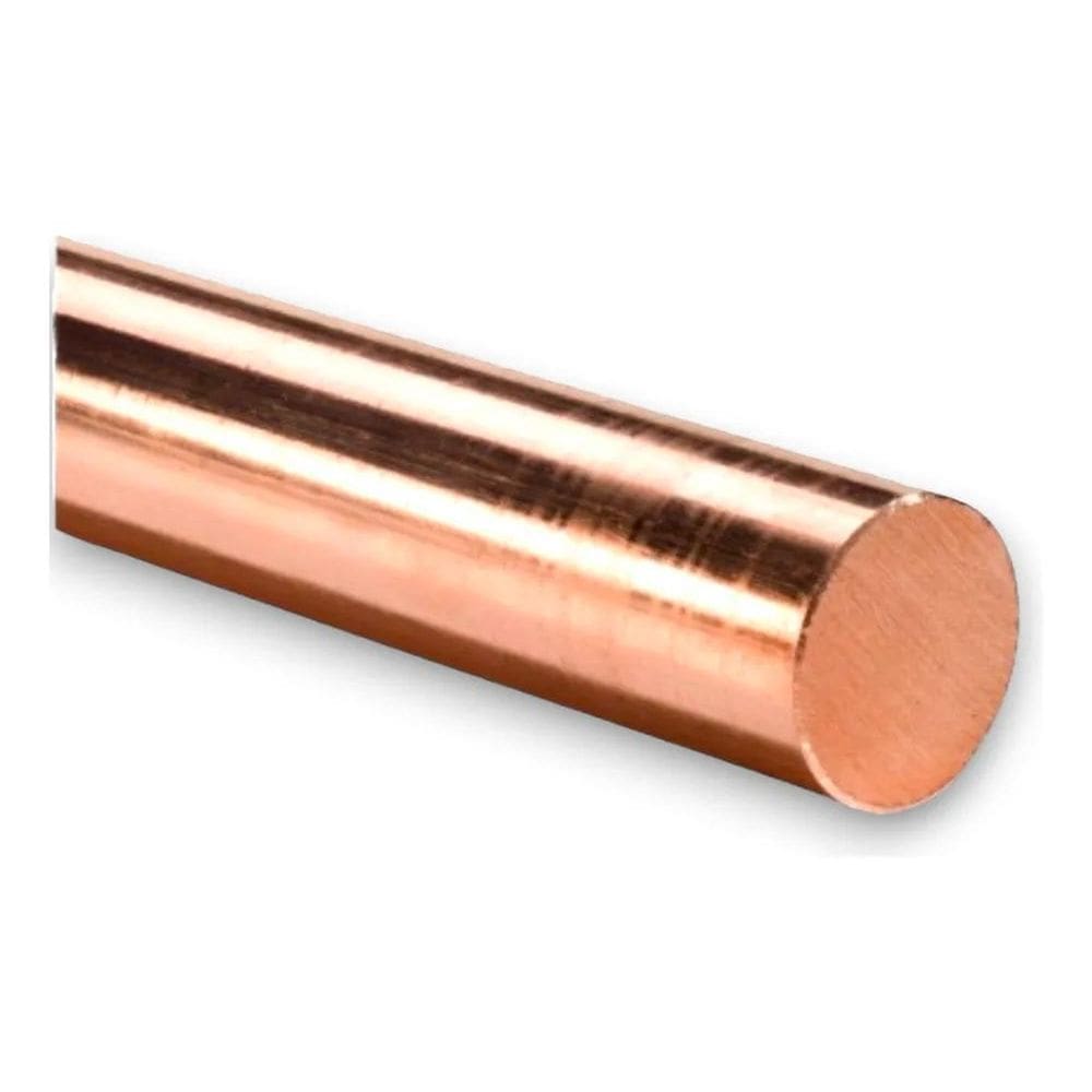Barra De Cobre Redondo Eletrolitico 1/2  12,7Mm  X 500 Mm