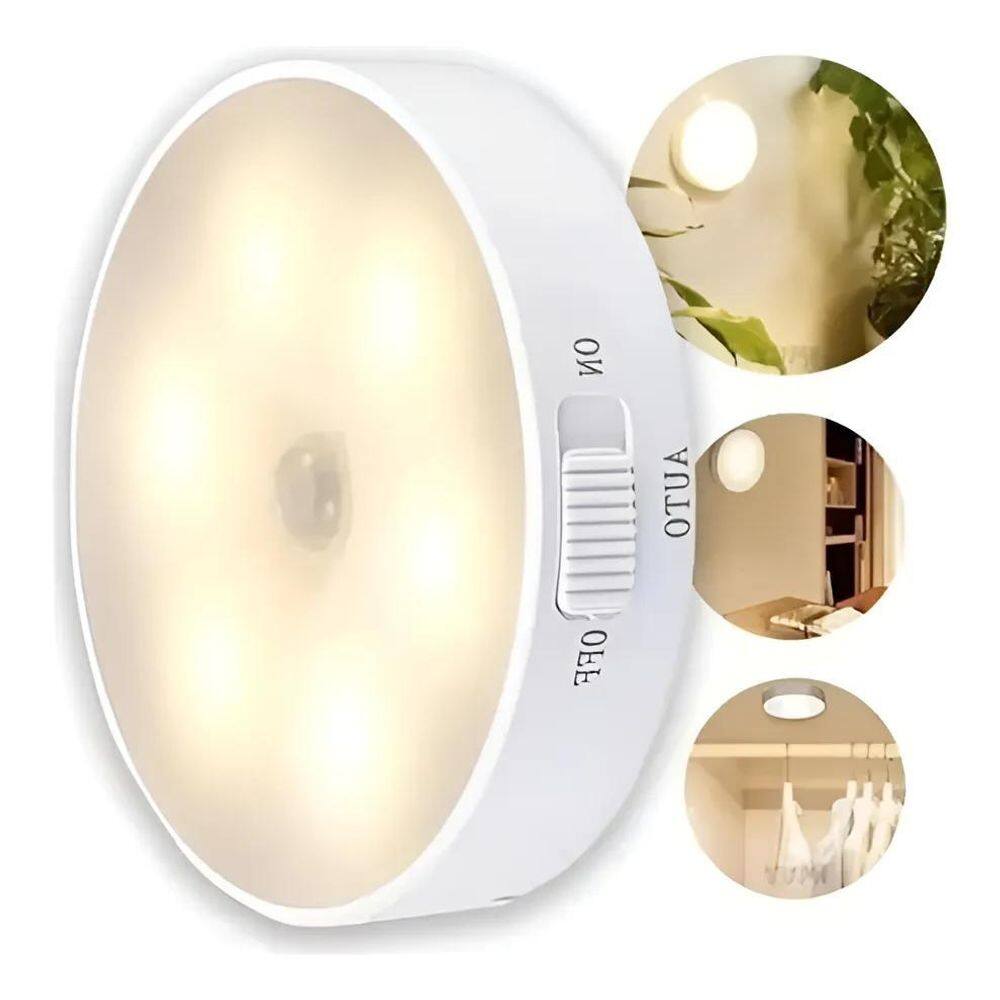 Lâmpada Inteligente Sem Fio Sensor Indução Recarregável Usb