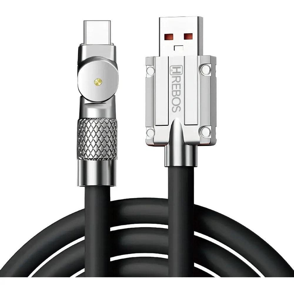 Cabo Usb Carregador E Dados Turbo Tipo C 120W 1 Metro Hrebos