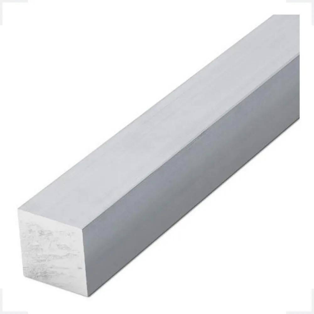 Tarugo Quadrado De Aluminio 1`` 25,4Mm Com 50 Cm