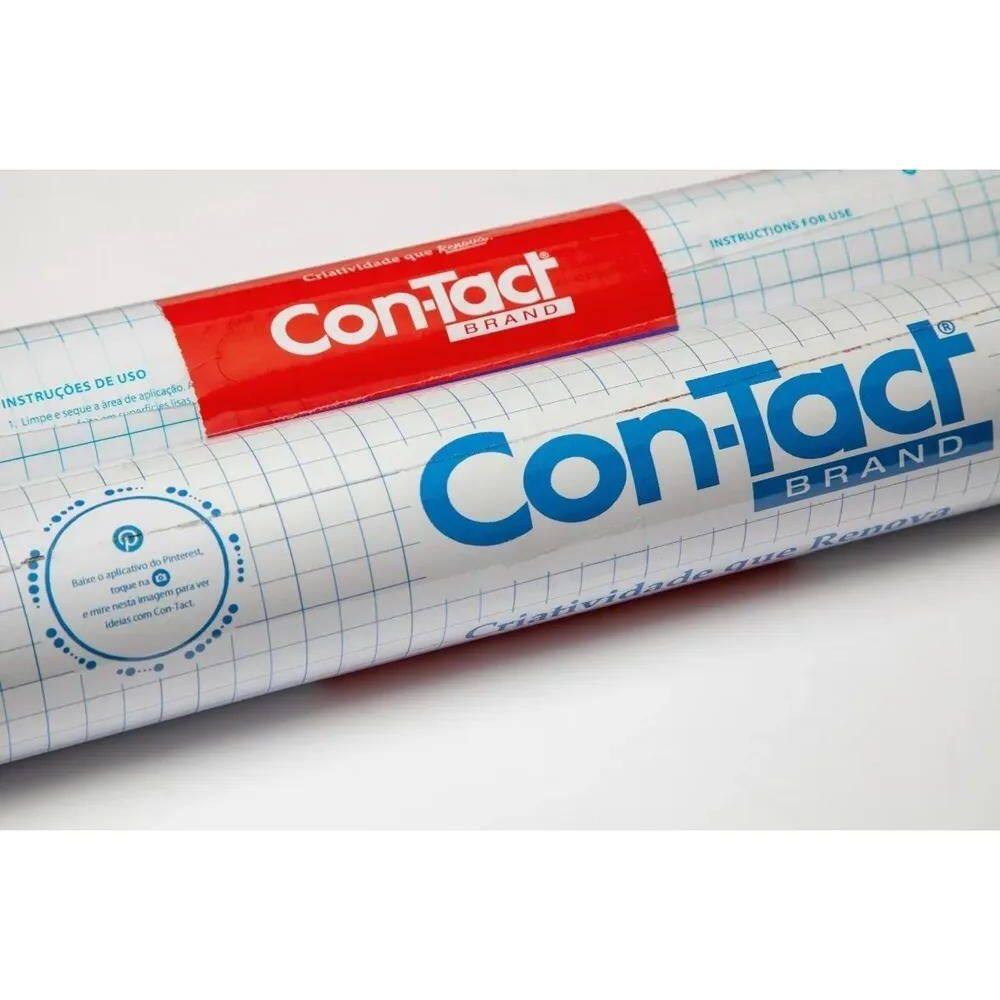 Papel Plástico Adesivo Contact 45Cmx2M Cristal Transparente