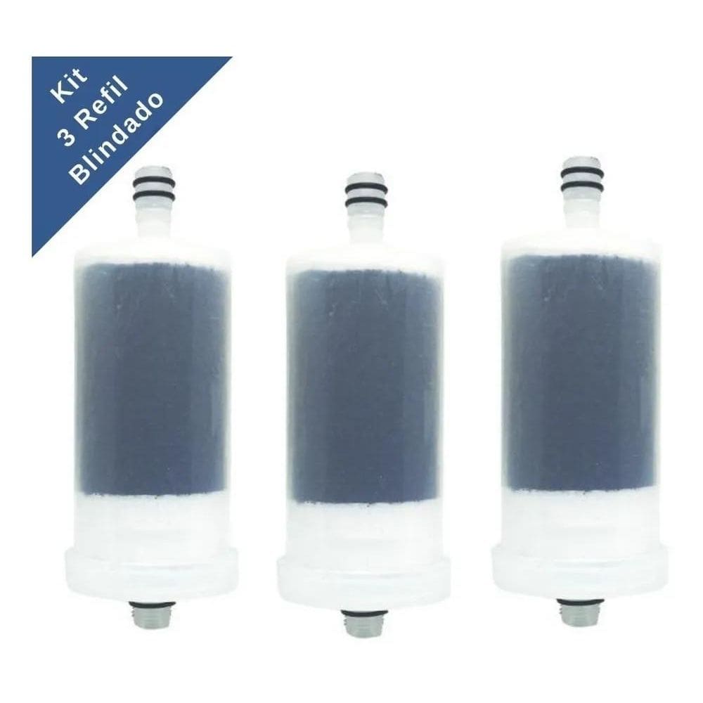 Refil Blindado Para Torneira Com Filtro Universal -3 Unidade
