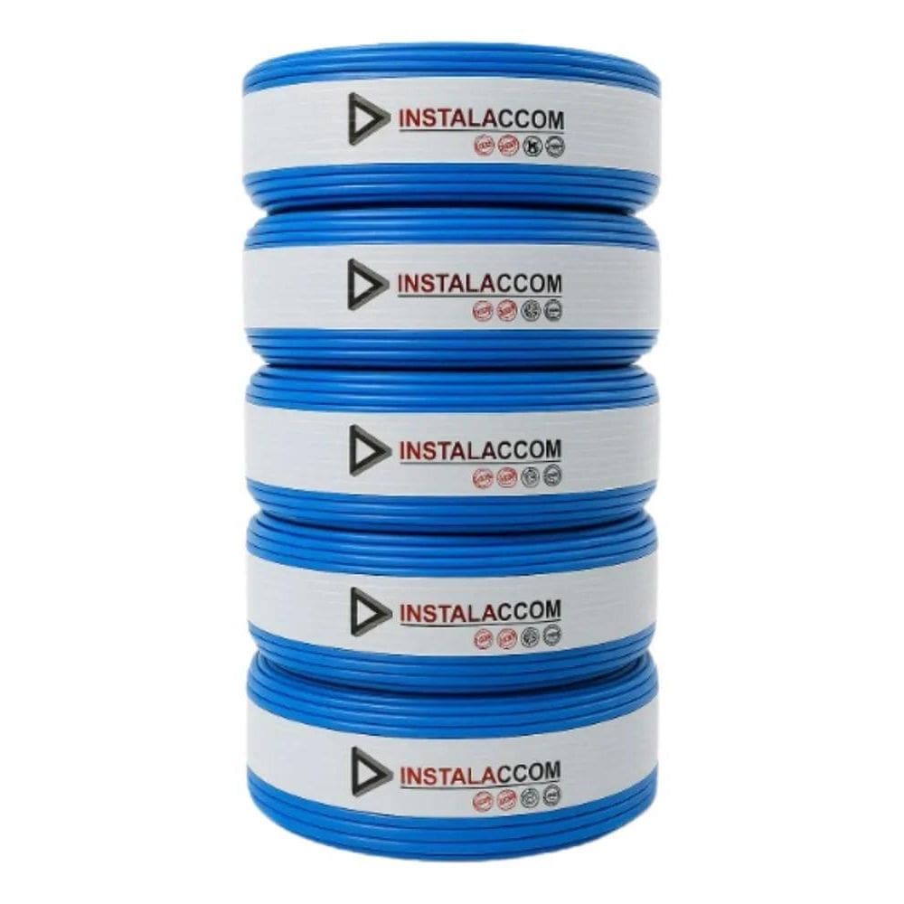 Fio Azul 2,5Mm Cabo Flexível Rolo Com 100 Metros Elétrico 75