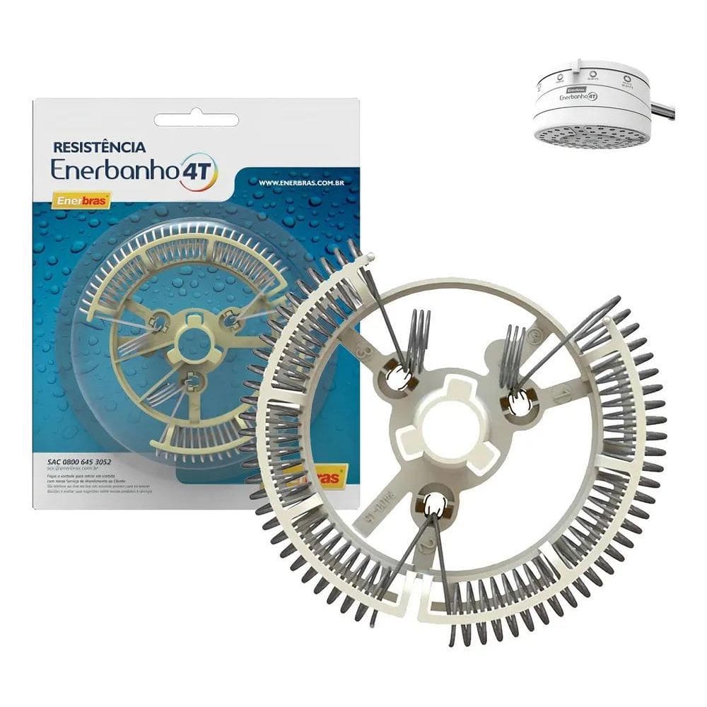 Resistência Enerbras Chuveiro Enerbanho 4 Temperaturas