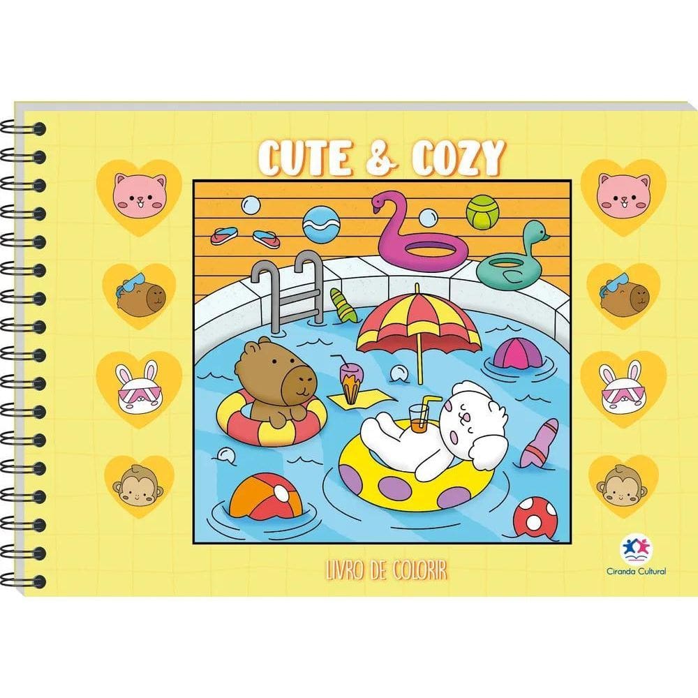 Livro Cute & Cozy Para Colorir Edição 1 Português 2025 Edito