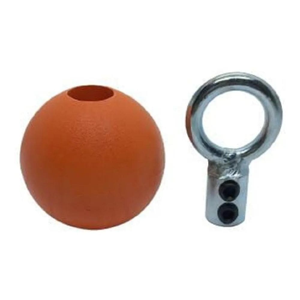3X Kit 1 Terminal Argola 1 Bolinha Colorida Cabo Aço Academi