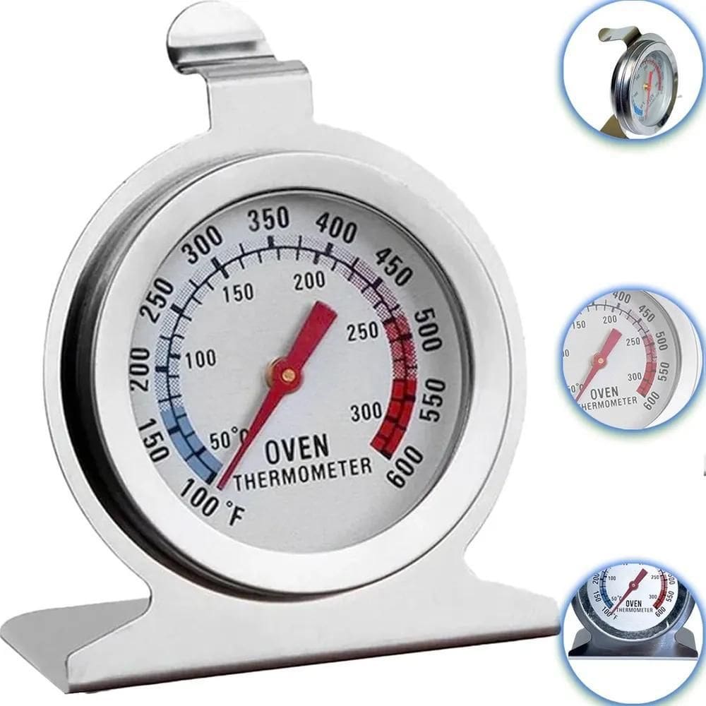 3X Termômetro De Forno Aço Inox Analógico Culinário Fogão