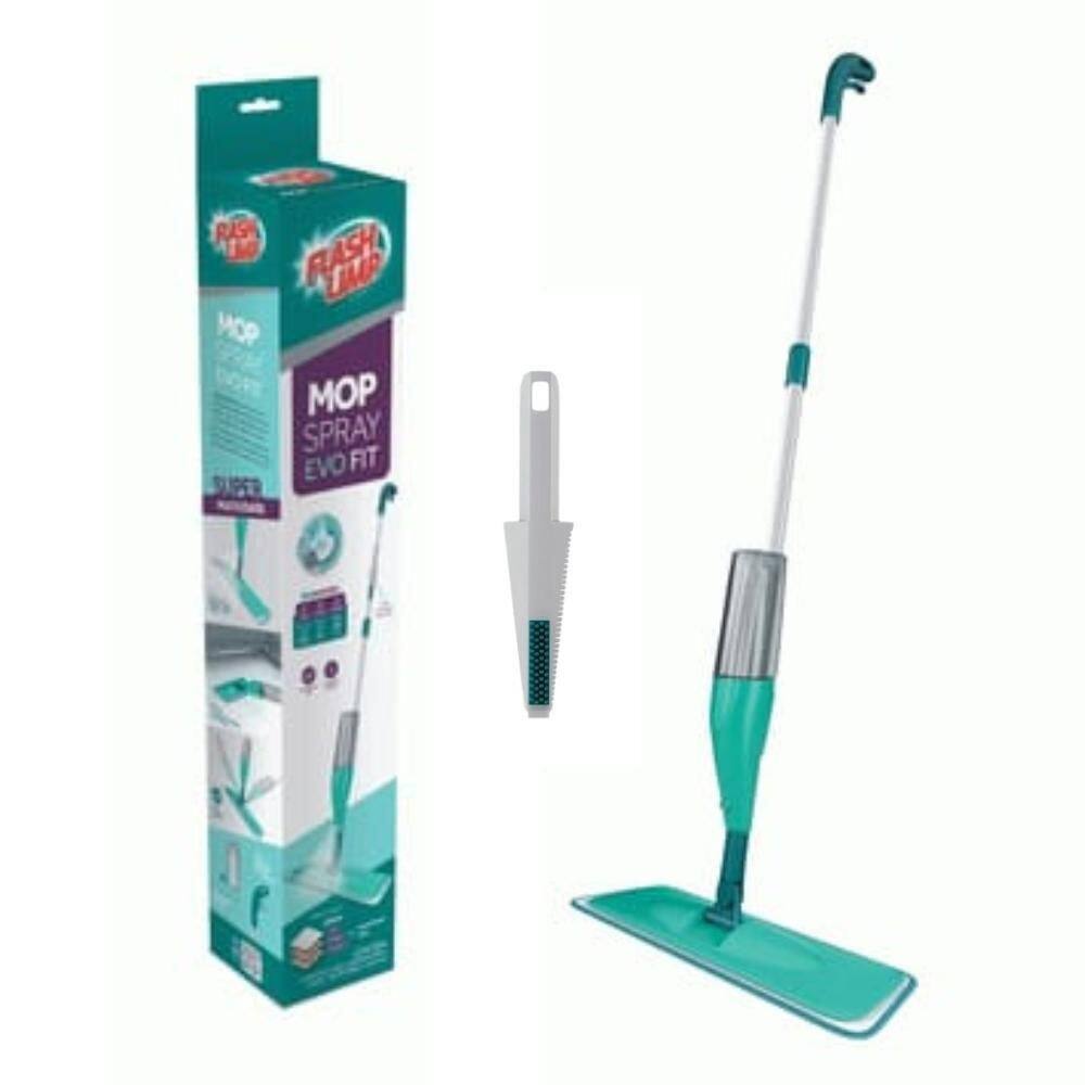 Mop Spray Evo Fit Limpeza Rápida Microfibra E Escovinha