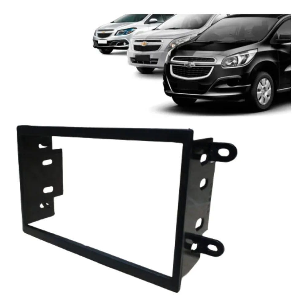 3X Moldura Painel 2Din Multimid Dvd Mp5 Cobalt Onix Spin Pri